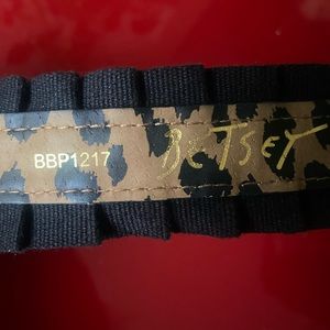 Betsey Johnson Black/Animal Print Belt wear around waist for skirts FIRM PRICE